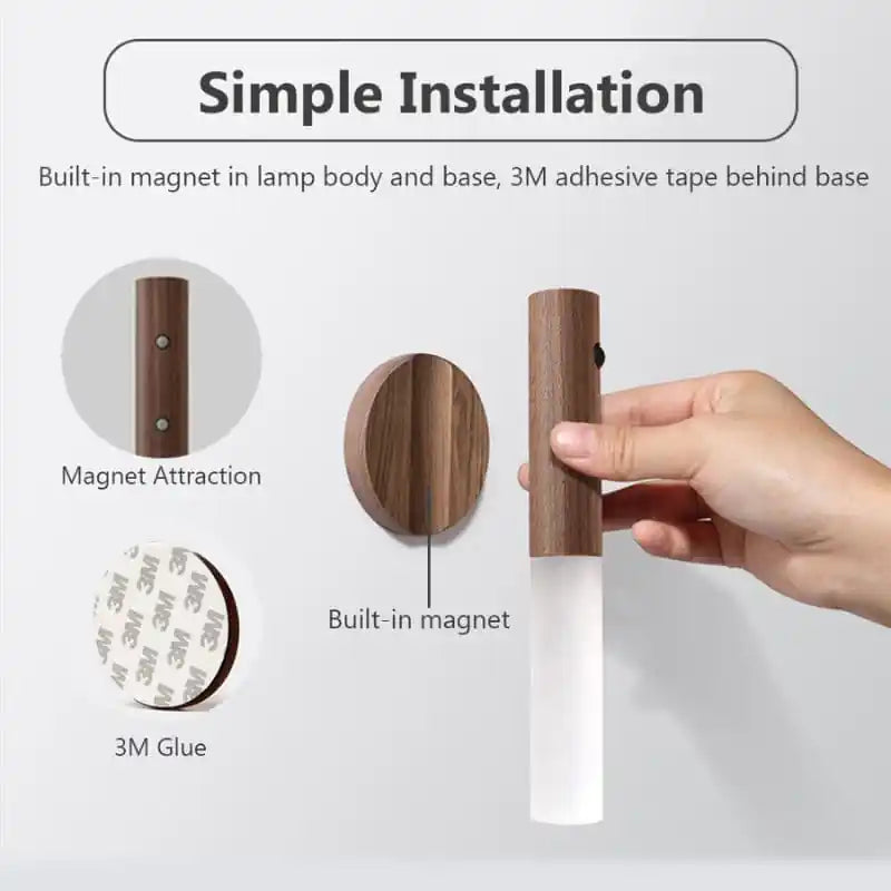 Novera Space Rechargeable Motion Sensor Wall Light – Magnetic Wireless Night Lamp