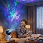 Novera Space Astronaut Galaxy Star Projector – 360° Rotating Nebula Night Light with Remote