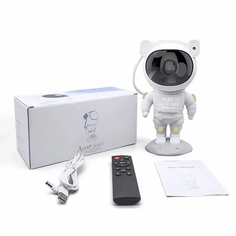 Novera Space Astronaut Galaxy Star Projector – 360° Rotating Nebula Night Light with Remote