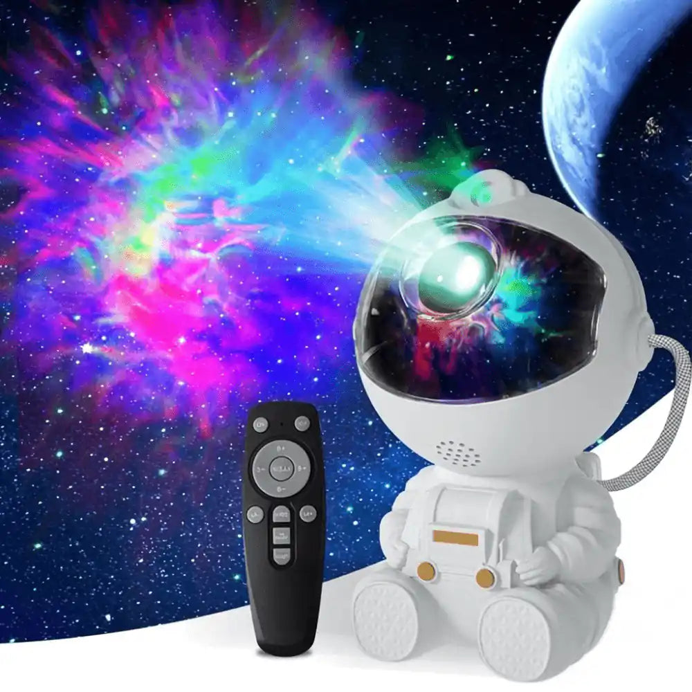 Novera Space Astronaut Galaxy Star Projector – 360° Rotating Nebula Night Light with Remote