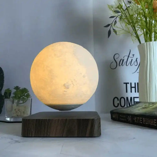 Novera Space Magnetic Levitating Moon Lamp – 3D Floating & Spinning Ambient Night Light