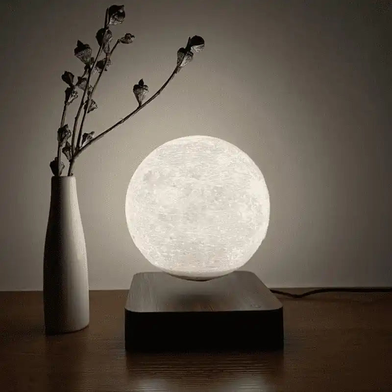 Novera Space Magnetic Levitating Moon Lamp – 3D Floating & Spinning Ambient Night Light