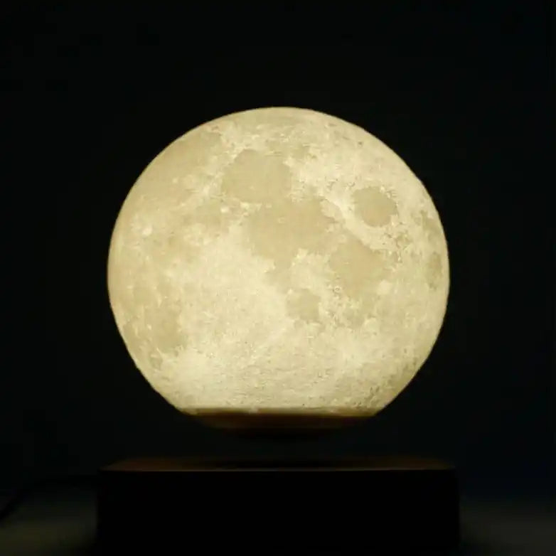 Novera Space Magnetic Levitating Moon Lamp – 3D Floating & Spinning Ambient Night Light