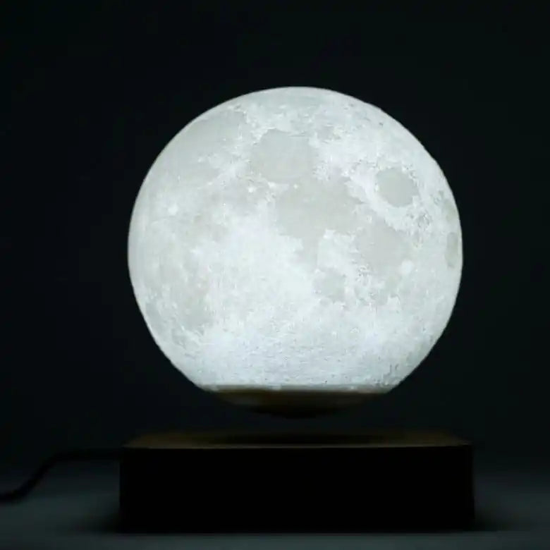 Novera Space Magnetic Levitating Moon Lamp – 3D Floating & Spinning Ambient Night Light