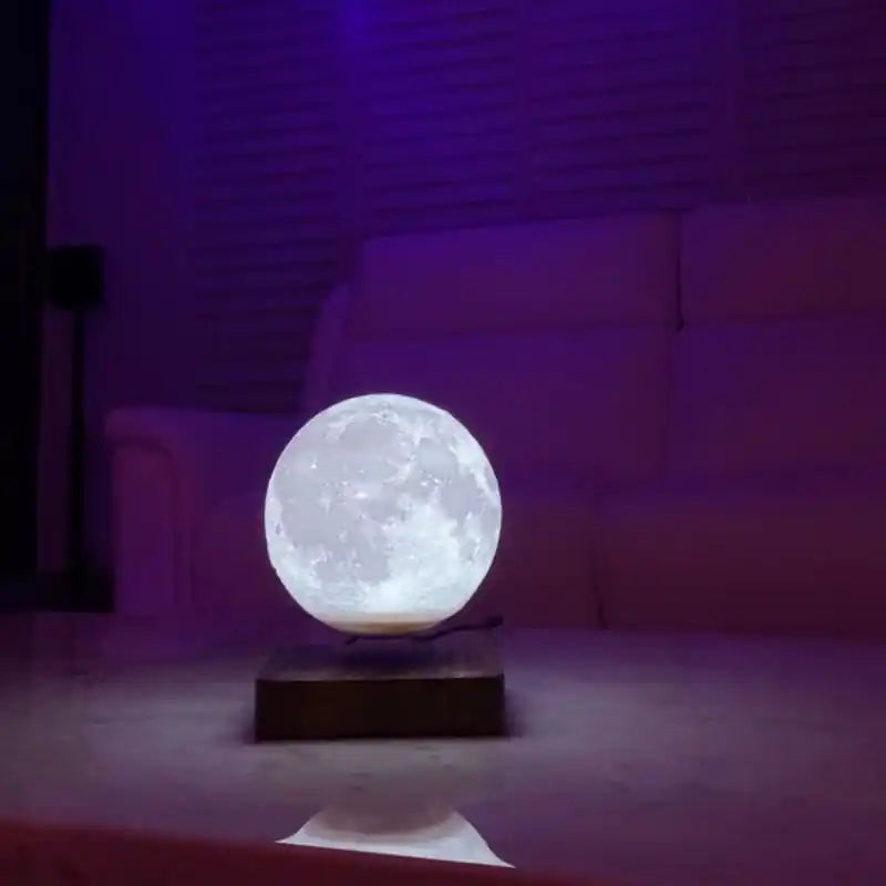 Novera Space Magnetic Levitating Moon Lamp – 3D Floating & Spinning Ambient Night Light