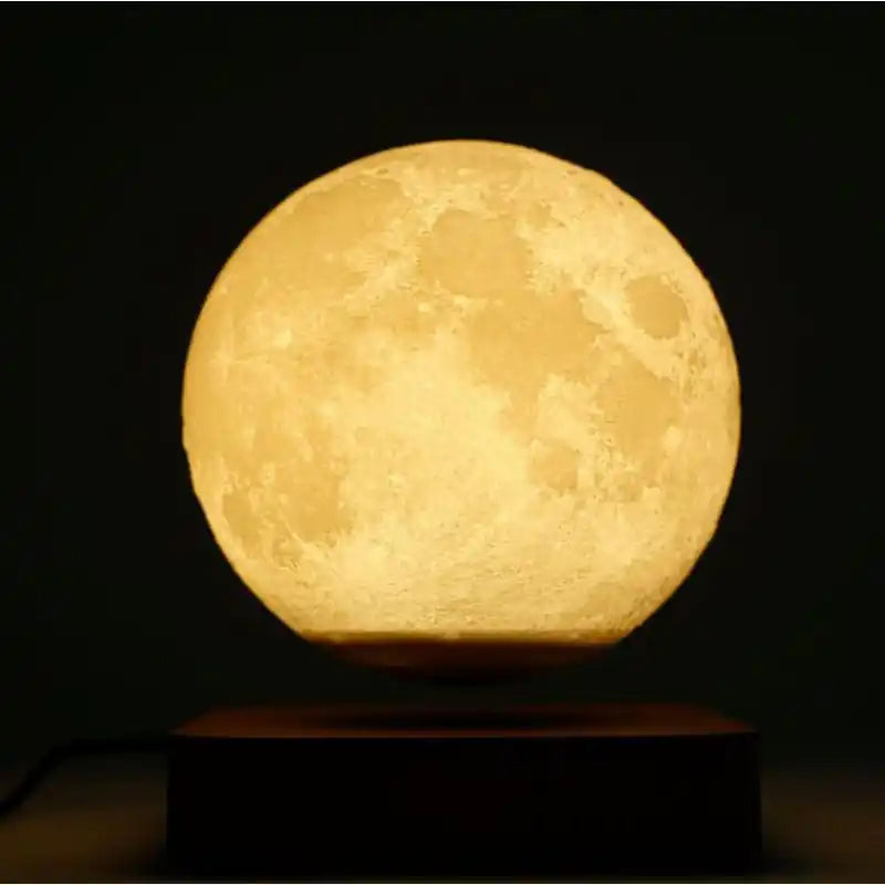 Novera Space Magnetic Levitating Moon Lamp – 3D Floating & Spinning Ambient Night Light