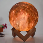 Novera Space 3D Galaxy Moon Lamp – 16 Color LED Rechargeable Night Light with Stand