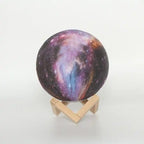Novera Space 3D Galaxy Moon Lamp – 16 Color LED Rechargeable Night Light with Stand