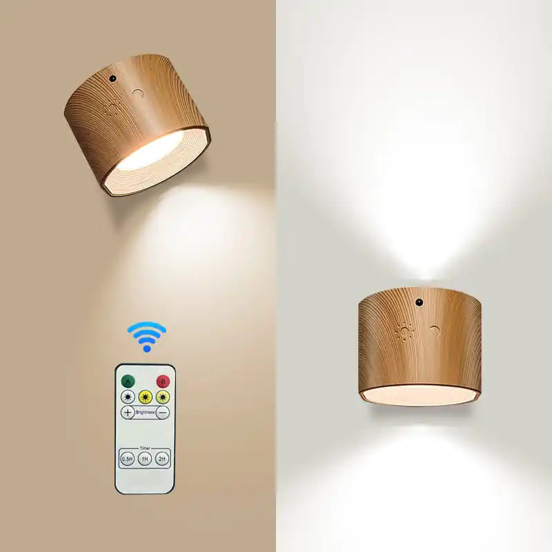 Novera Space Magnetic Rechargeable LED Wall Sconce – 360° Rotatable Dimmable Reading Lamp