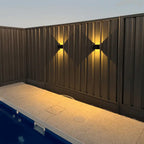 Novera Space Outdoor Rechargeable Motion Sensor Wall Light – Waterproof Cordless Porch Sconce