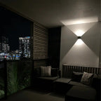 Novera Space Outdoor Rechargeable Motion Sensor Wall Light – Waterproof Cordless Porch Sconce