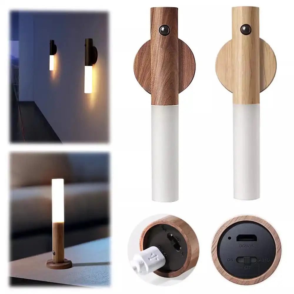 Novera Space Rechargeable Motion Sensor Wall Light – Magnetic Wireless Night Lamp