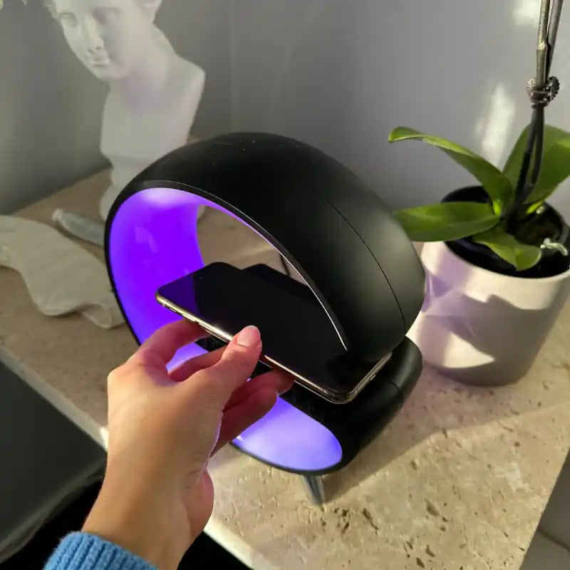 Novera Space 4-in-1 Smart Atmosphere Lamp – Fast Wireless Charger & Sunrise Alarm Clock