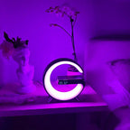 Novera Space 4-in-1 Smart Atmosphere Lamp – Fast Wireless Charger & Sunrise Alarm Clock