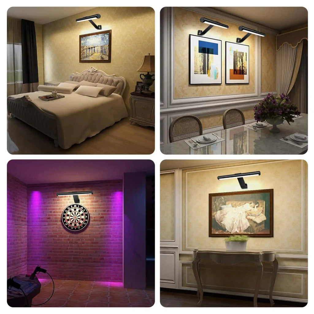 Novera Space Wireless LED Rechargeable Picture Light – Magnetic Dimmable Artwork Display Lamp