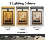 Novera Space Wireless LED Rechargeable Picture Light – Magnetic Dimmable Artwork Display Lamp